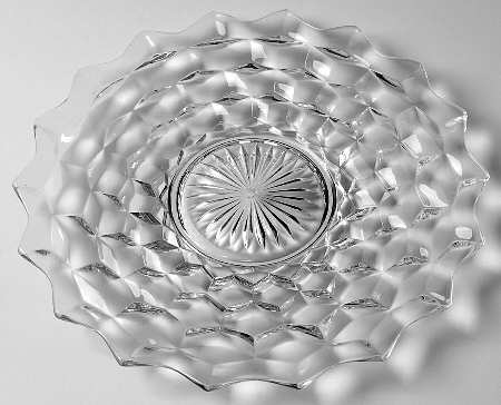 American Clear (Stem 2056) 2 Tier Serving Tray Bottom Plate Only