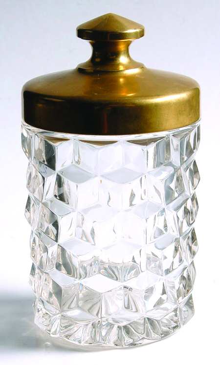 American Clear (Stem 2056) Pickle Jar & Metal Lid