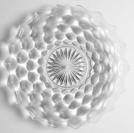 American Clear (Stem 2056) 2 Tier Serving Tray Top Plate Only