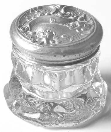 American Clear (Stem 2056) Round Rouge Box & Lid