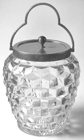 American Clear (Stem 2056) Biscuit Barrel & Lid
