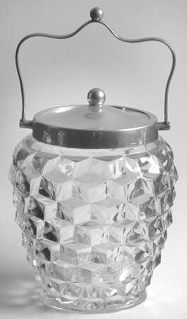 American Clear (Stem 2056) Biscuit Barrel & Lid