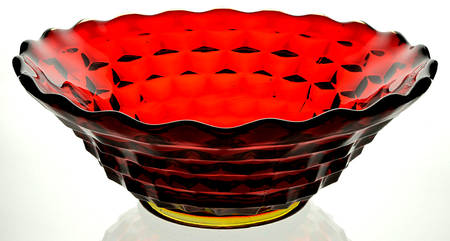 American Clear (Stem 2056) 11" Ruby Footed Bowl