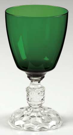 American Lady Green (Stem 5056) Water Goblet