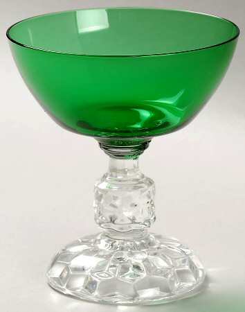 American Lady Green (Stem 5056) Champagne/Tall Sherbet