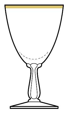 Anniversary (Stem 6055 1-2, Gold) by Fostoria
