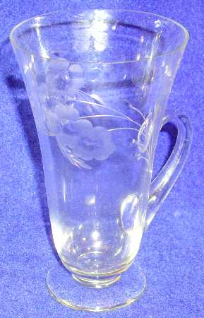 Apple Blossom Handled Footed Ice Tea