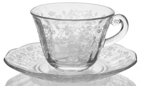 Arcady (Stem 6014, Etch 326) Cup & Saucer Set