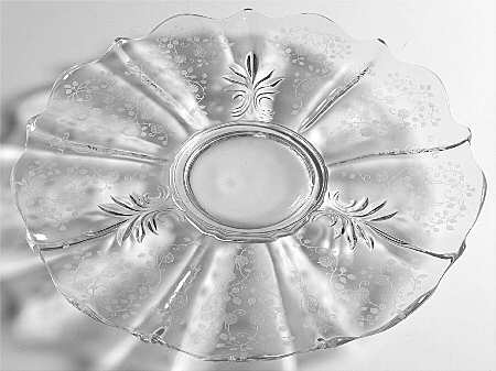 Arcady (Stem 6014, Etch 326) 14" Torte Plate (Baroque Shape)