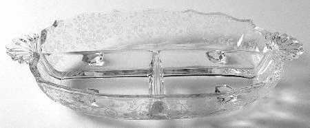 Arcady (Stem 6014, Etch 326) 3 Part Handled Relish (Baroque Shape)