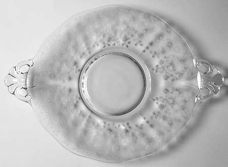 Arcady (Stem 6014, Etch 326) Handled Cake Plate