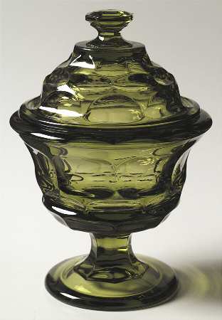 Argus Green (Stem 2770) Compote & Lid