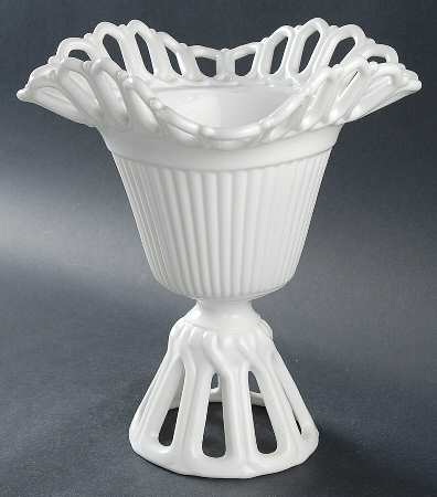 Arlington Milk Glass 9" Open Compote