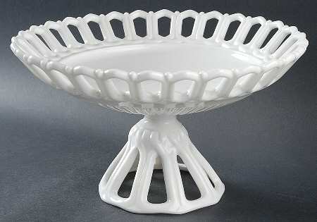 Arlington Milk Glass 11" Footed Bowl