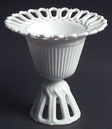 Arlington Milk Glass Tall Compote No Lid
