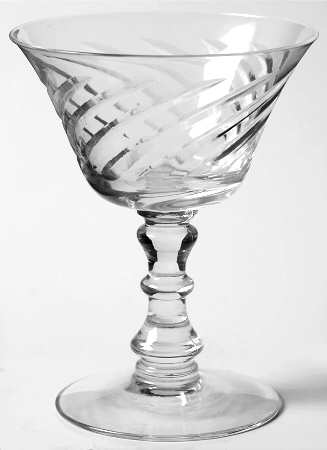 Ballet Clear (Stem 6036, Cut 828) Champagne/Tall Sherbet