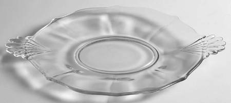 Baroque Clear 8" Oval Handled Tray (Baroque Shape)