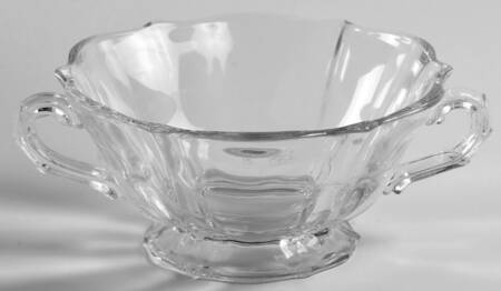 Baroque Clear Cream Soup Bowl (Baroque Shape)