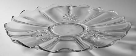 Baroque Clear 14" Torte Plate (Baroque Shape)