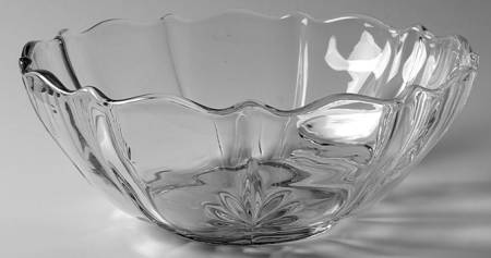 Baroque Clear 10" Salad Bowl (Baroque Shape)