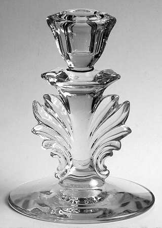 Baroque Clear 5" Candlestick (Baroque Shape)