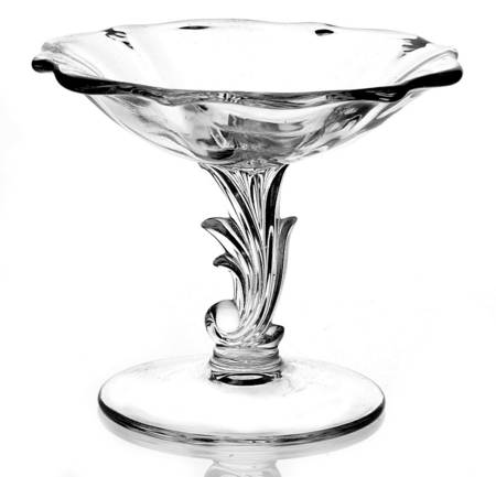 Baroque Clear 4" X 6" Baroque Shape Comport
