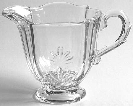 Baroque Clear Individual Footed Creamer (Baroque Shape)