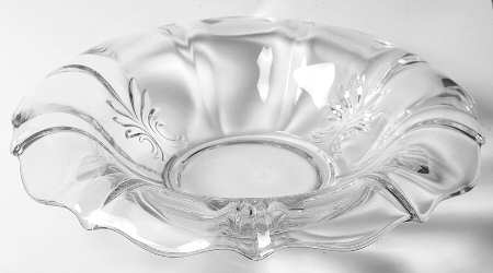 Baroque Clear 11" Rolled Edge Bowl (Baroque Shape)