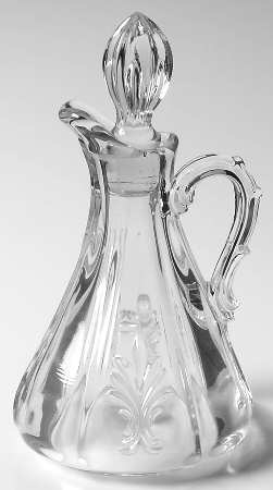Baroque Clear Oil Cruet & Stopper (Baroque Shape)