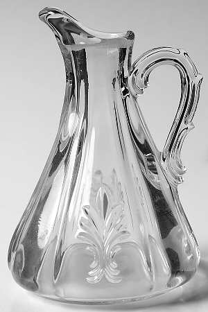 Baroque Clear Oil Cruet No Stopper (Baroque Shape)