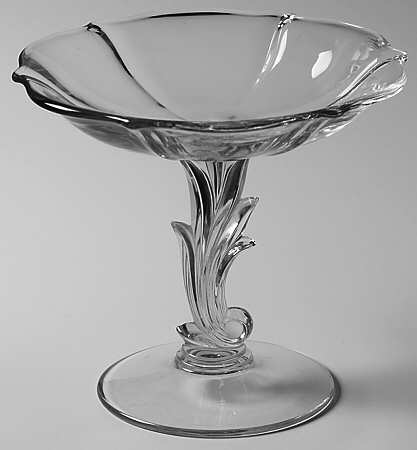 Baroque Clear 6" X 5" Baroque Shape Comport