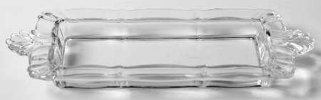 Baroque Clear Rectangular Handled Tray (Baroque Shape)