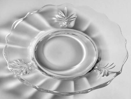 Baroque Clear Saucer for Footed Cup (Baroque Shape)
