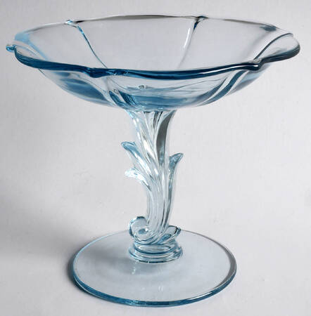 Baroque Blue 6" X 5" Baroque Shape Comport