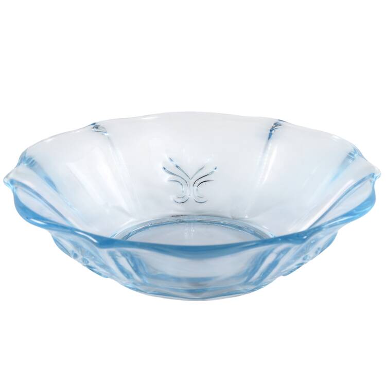 Baroque Blue Small Fruit/Sauce Bowl (Baroque Shape)