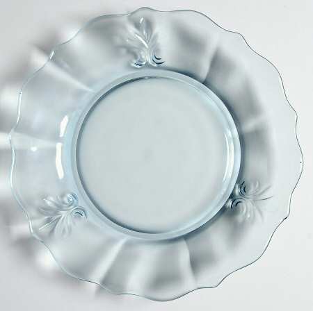 Baroque Blue Bread & Butter Plate (Baroque Shape)
