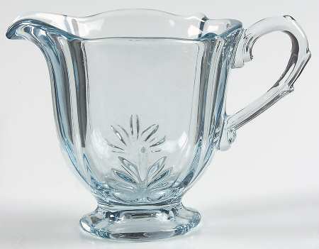 Baroque Blue Individual Footed Creamer (Baroque Shape)