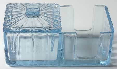 Baroque Blue Baroque Cigarette Box and Tray Holder