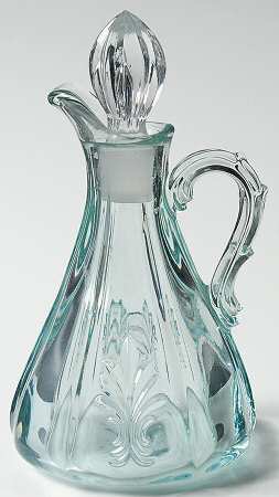 Baroque Blue Oil Cruet & Stopper (Baroque Shape)