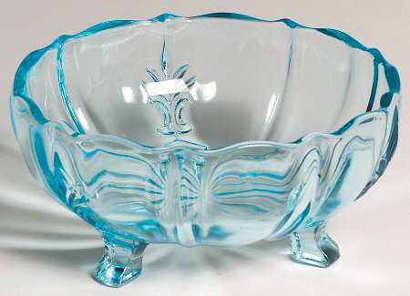 Baroque Blue 3-Toed Cupped Nut Bowl (Baroque Shape)