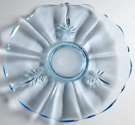 Baroque Blue 14" Torte Plate (Baroque Shape)