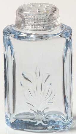 Baroque Blue Shaker with Glass Lid (Baroque Shape)