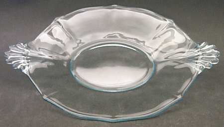 Baroque Blue 8" Oval Handled Tray (Baroque Shape)
