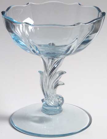 Baroque Blue Open Footed Jelly (Baroque Shape)