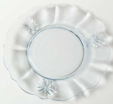 Baroque Blue Baroque Shape Luncheon Plate