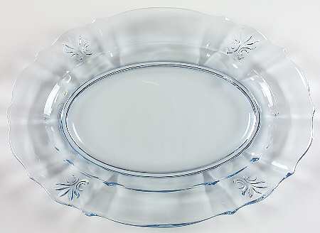 Baroque Blue 12" Oval Platter (Baroque Shape)