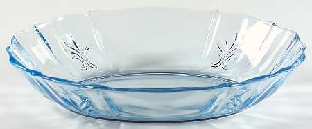 Baroque Blue 9" Oval Vegetable Bowl (Baroque Shape)