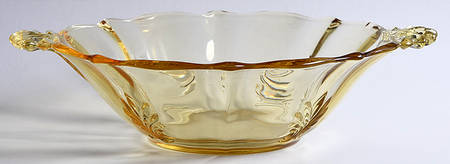 Baroque Topaz 10" Round Handled Bowl (Baroque Shape)
