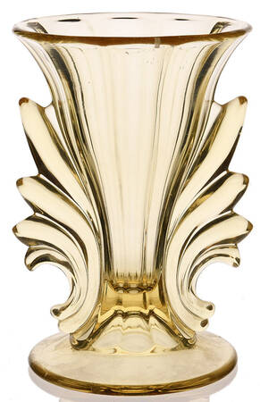 Baroque Topaz #2484 7" Handled Flared Vase