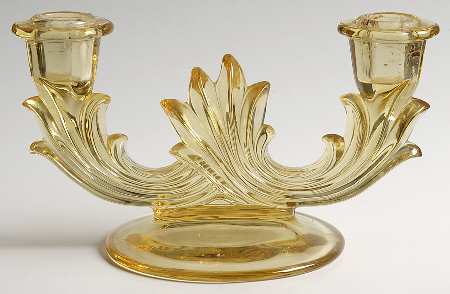 Baroque Topaz Double Candlestick (Baroque Shape)